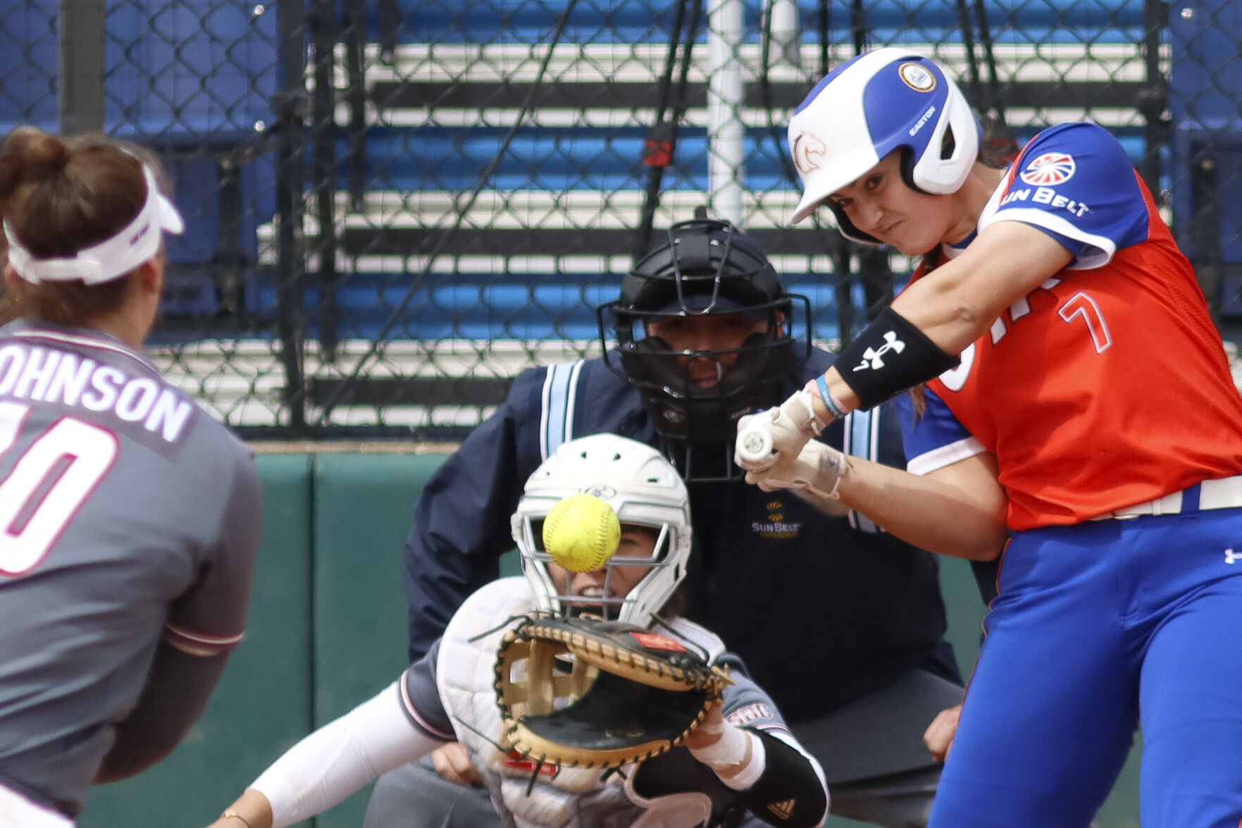 Photos: UTA softball gets swept by Troy University, extends losing streak